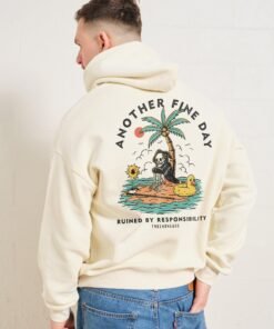 Another Fine Day Graphic Hoodie – Front & Back Print Streetwear Sweatshirt